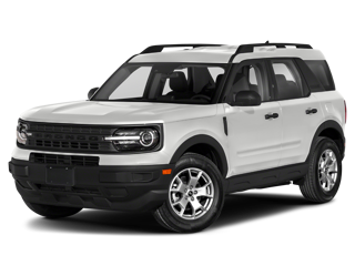 Oxford White 2024 Ford Bronco Sport SUV angled to driver sideview | SUVs for Sale in Morristown, NJ | Nielsen Ford of Morristown