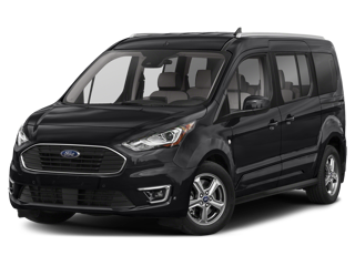 Black 2023 Ford Transit Connect angled to driver sideview of truck with no background | Work Trucks for Sale in Morristown, NJ | Nielsen Ford of Morristown