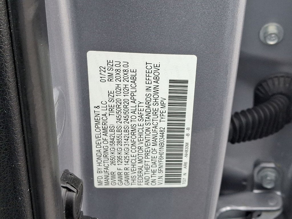 2022 Honda Pilot Elite