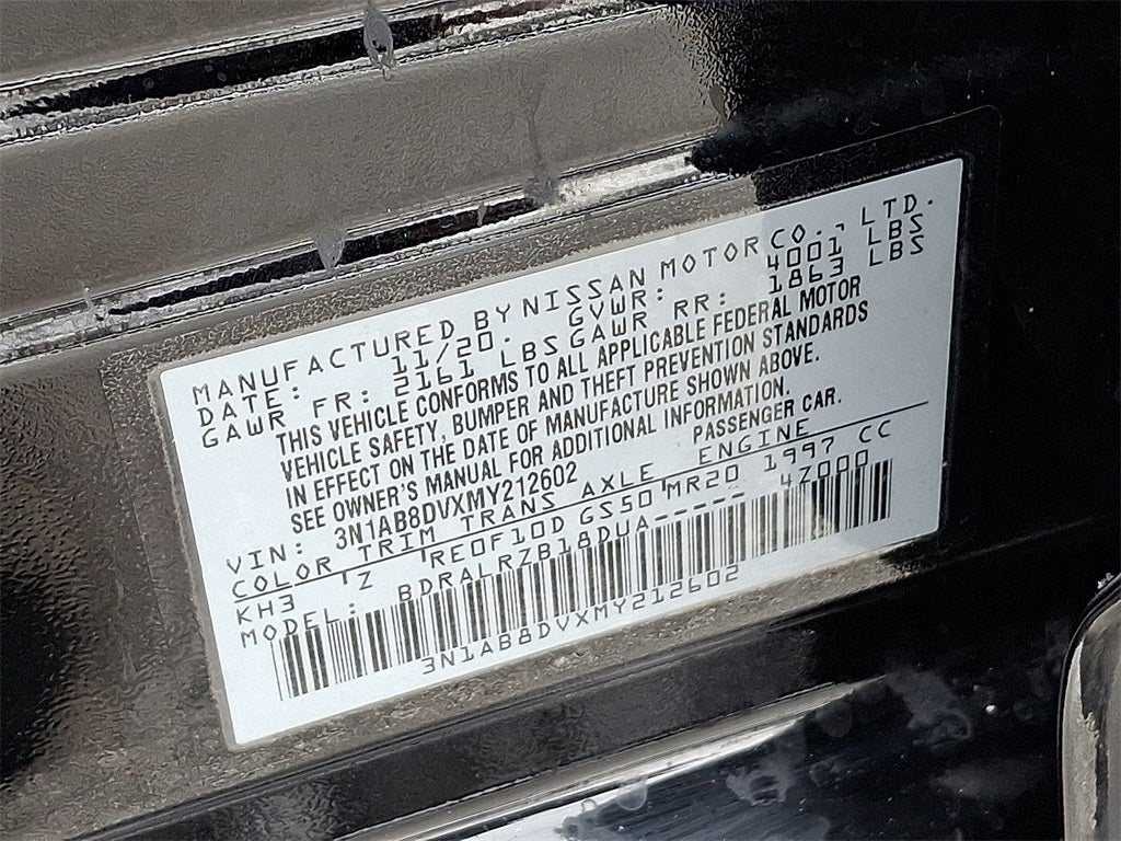 2021 Nissan Sentra SR