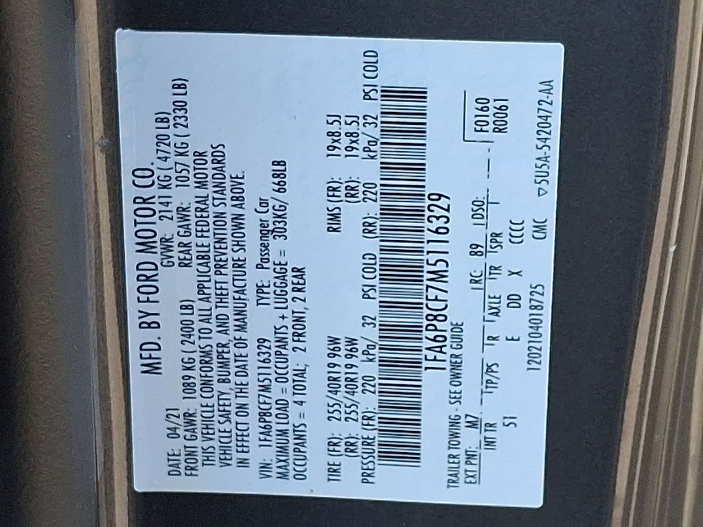 2021 Ford Mustang GT Premium