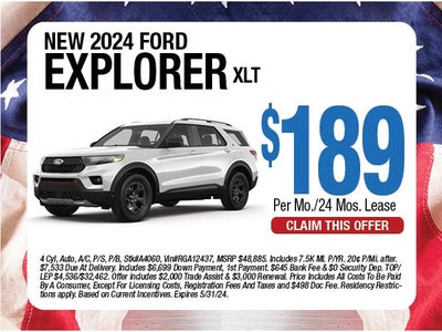 2024 Ford Explorer XLT Lease Offer